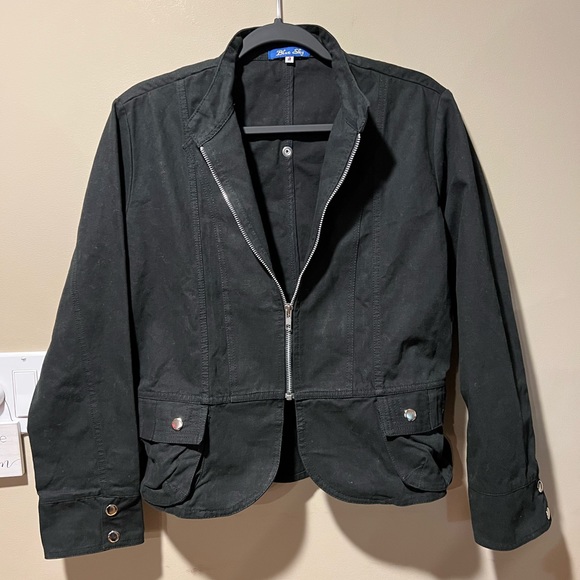 Blue Sky Ladies M Black Zipper Jacket - Picture 5 of 9